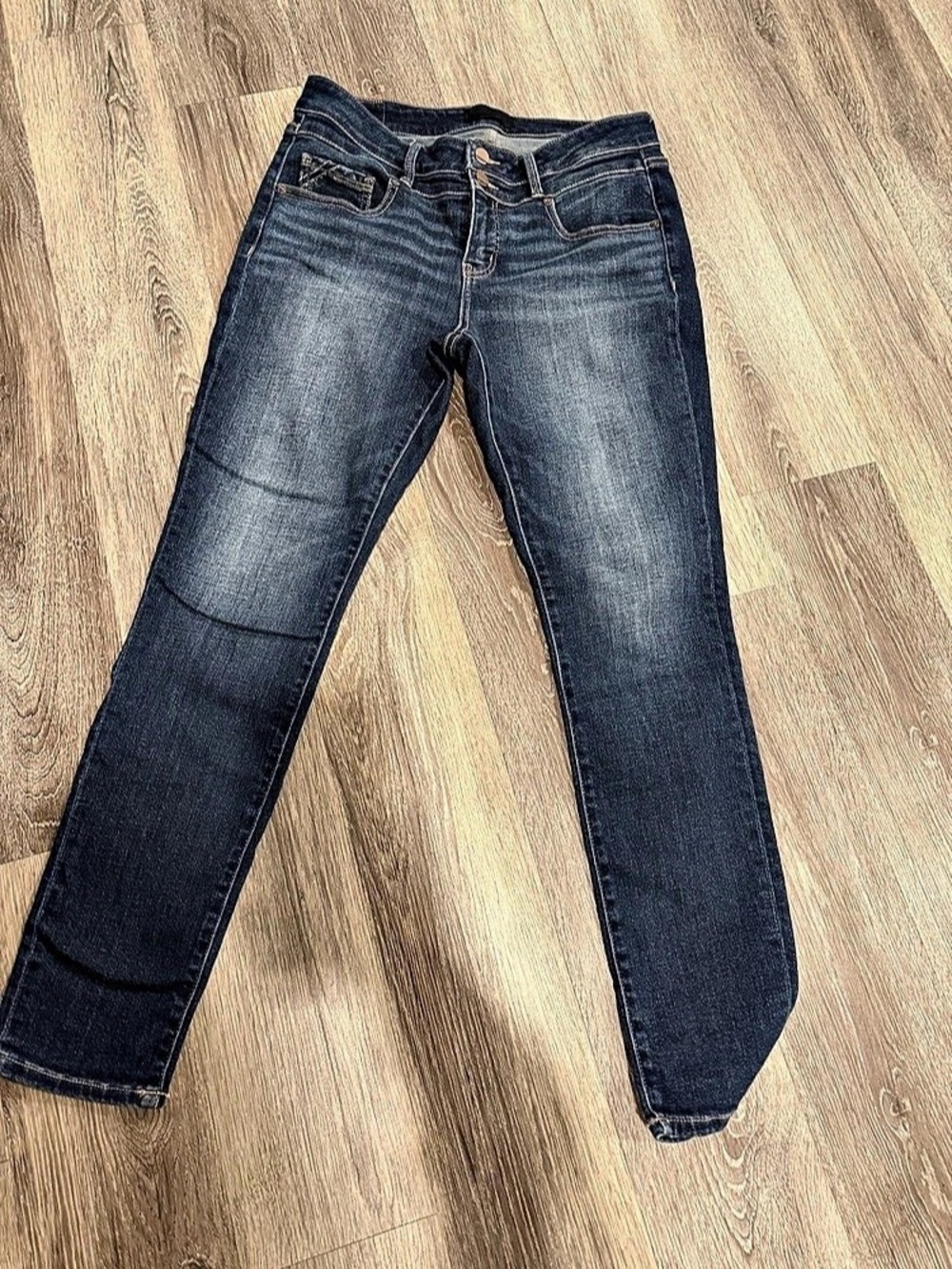 Buckle Black Skinny Jeans Waist 29 Blue